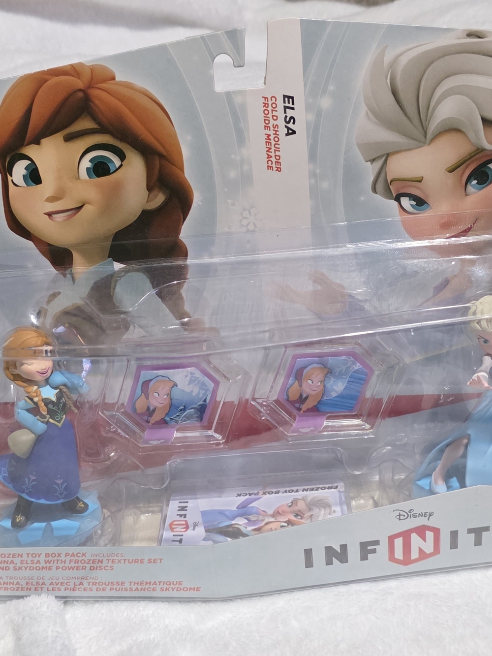 Disney Infinity Frozen Toy Box Pack - Anna & Elsa Figures with Power Discs (NIB)